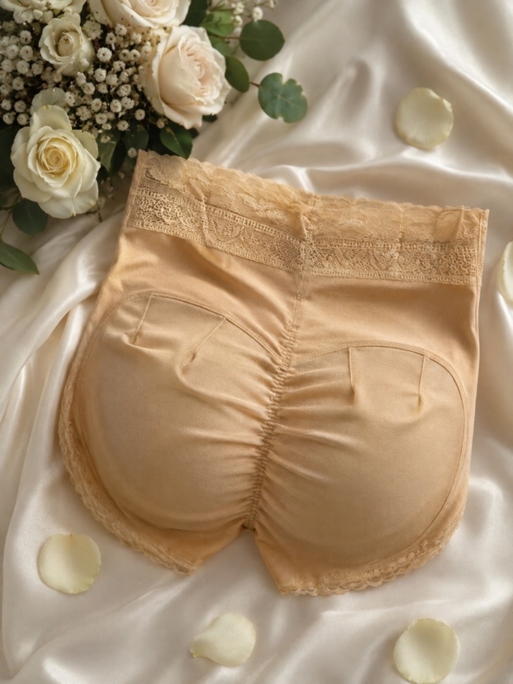 Women’s Padded Butt Enhancer Underwear With Lace Trim